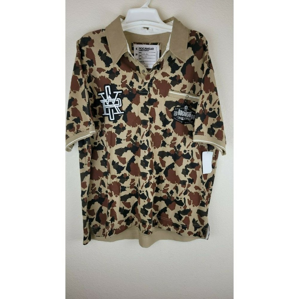 ROCAWEAR Camo Military Style Master Builders T-Shirt Size 2X NWT